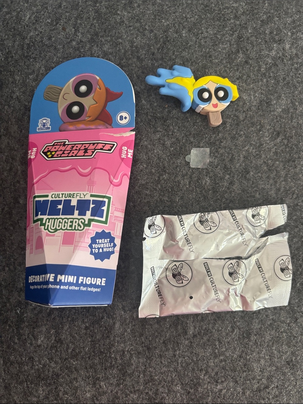 The Powerpuff Girls Bubbles Blue Decorative Mini Figure Meltz Huggers